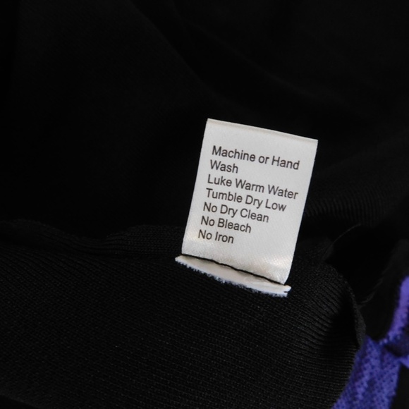 MING WANG Black Purple Knit Cardigan Zebra Knitwear Longline Career Size 2X - Picture 11 of 12